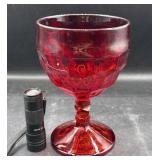 Viking Huge, ruby red goblet/vase 7 3/4 inch tall