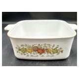 Corning ware dish with no lid 6 inch wide
