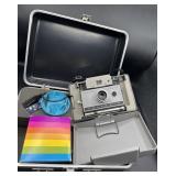 Polaroid vintage camera in case