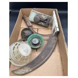 Vintage door knob, tools, miscellaneous