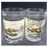 Courier Ives Arbyï¿½s collectors glasses