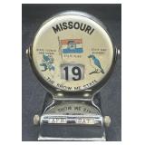 Missouri vintage table top calendar