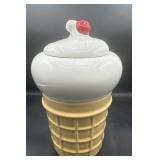Ice cream cone cookie jar