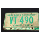 Pair of 1974 Ohio license plates