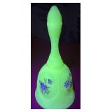 Fenton uranium hand painted/signed bell