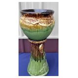 Vintage pottery  jardnier set