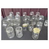 Large amount of canning jars