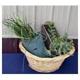 Artificial flower decoration/basket