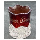 Antique ruby flash cedar point toothpick 2 1/4