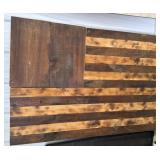 Large wooden Americana flag 58ï¿½t 37ï¿½ w