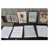 Large amount of decorative pictures