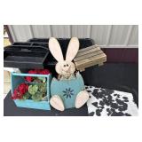 Easter bunny, miscellaneous decorative items
