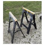 Plastic fold up sawhorses