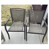 2 lawn chairs signs of wear to chairs as pictured