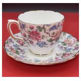 Staffshire fine bone China teacup/saucer