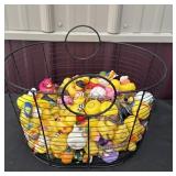 Large amount of little rubber duckies