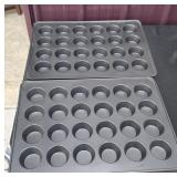 Two large cupcake pans