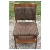 Fold up wooden chair