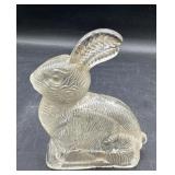 Early Glass rabbit candy container