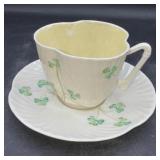 Bleek Irish clover, tea, cup/saucer