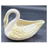 Belleek small swan figure