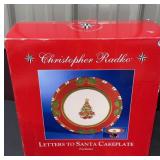 Letters to Santa cake plate