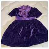 Velvet purple childrenï¿½s dress