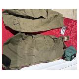 Military duffel bag/belt/rugar lock