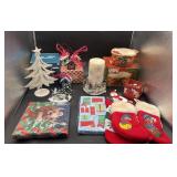 Large amount of Christmas decorations/candle