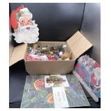 Vintage Santa decoration/bird decorations paper