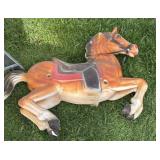 Vintage plastic riding horse