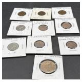 Large amount of foreign coins, Canadian