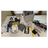 Blood pressure kit, ace ramps, curling iron