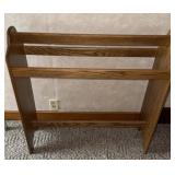 Oak quilt rack