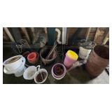 Large pile of planters wheels, miscellaneous all