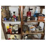 Contents of the shelf, miscellaneous cleaners