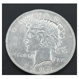 1922 silver peace dollar