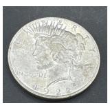1922 peace silver dollar