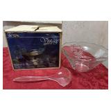 Vintage Punchbowl set with cups anchor hockey