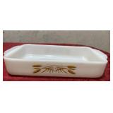 Fire King wheat pattern, small casserole no lid