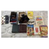 Pocketbook, glasses, home book home remedies