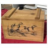 Wooden duck ammunition box