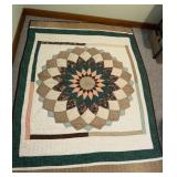 Hand sewed full-size quilt