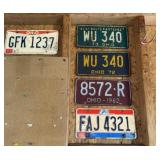Vintage Ohio license plates