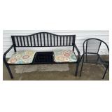 Metal lawn furniture