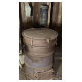 Old cast-iron stove bring Help to move