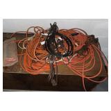 Large amount of extension cords