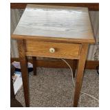 Small oak side table