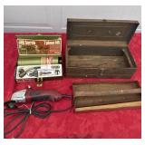 Jet torch, toolbox Chicago grinder