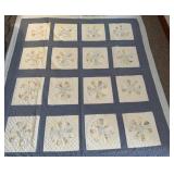Hand sewn St Bernard Catholic  full size quilt